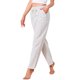 thumbnail image 4 of INSPIRE CHIC Pantalones de Salón para Mujeres de Algodón Largos Rectos con Cintura Elástica y Cordón con Bolsillo para Dormir, Deporte, Pijama, Ropa de Noche S Gris Claro, 4 of 6