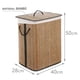 thumbnail image 2 of Cesto De Ropa Bambu Con Tapa Material Resistente Rectangular, 2 of 3