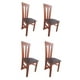 thumbnail image 1 of Pack 4 Sillas Elegant Caramelo Tapiz Café, 1 of 2