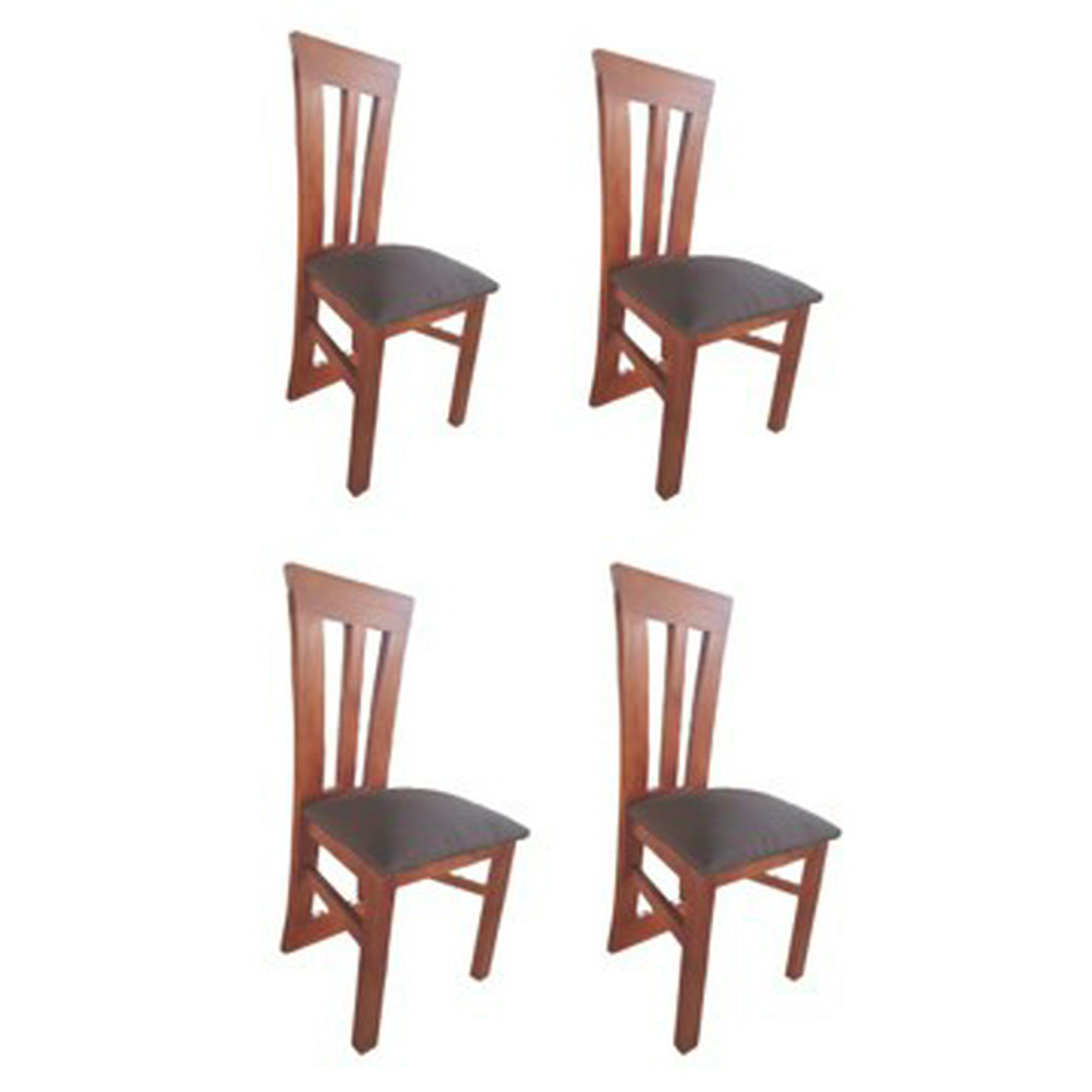 Koliat - Pack 4 Sillas Elegant Caramelo Tapiz Café