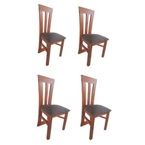 Koliat - Pack 4 Sillas Elegant Caramelo Tapiz Café