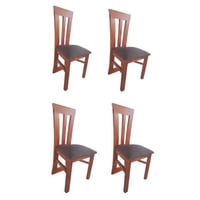Koliat - Pack 4 Sillas Elegant Caramelo Tapiz Café