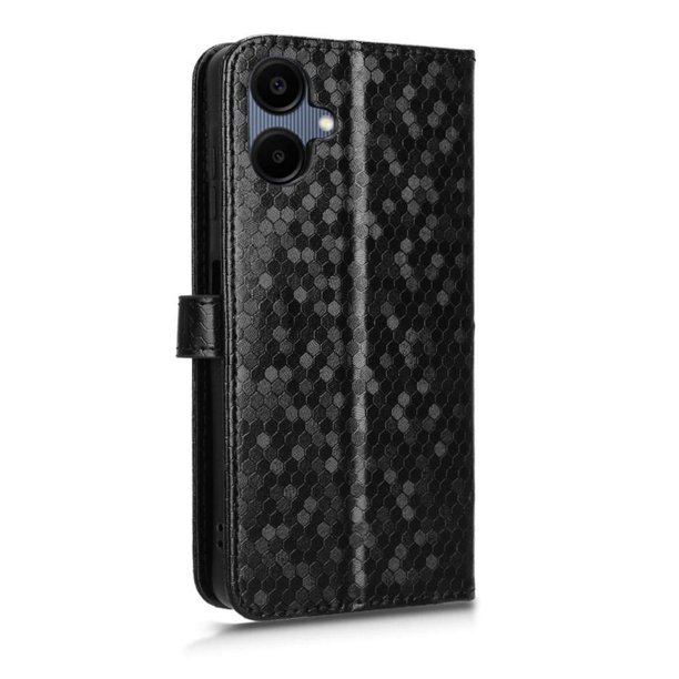Funda Cartera Lunares Samsung Galaxy A06 5G con Tarjetero, Correa y Soporte Negro