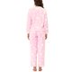 thumbnail image 3 of INSPIRE CHIC Conjunto de Pijamas de Felpa de Franela Cálida con Tops de Corazón y Estrella para Mujer con Pantalones L Rosa, 3 of 4