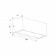 thumbnail image 2 of Aplique Led Rectangular Antracita E27 Máx 18w, 2 of 3