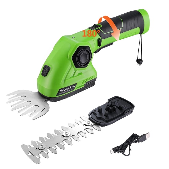 Cortadora de césped y arbustos inalámbrica WORKPRO 7,2 V 2,0 Ah