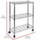 thumbnail image 3 of Utility Cart Oceanstar - Estantería multiusos de 3 niveles, cromada, 3 of 3