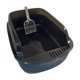 thumbnail image 2 of Caja De Arena Abierta, Contenedor Para Gatitos, Bandeja Ranurada Resistente, Bandeja De Arena Para Tamizar, Color Negro, 2 of 5