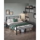 thumbnail image 2 of Base de Cama con Respaldo Metálica Queen Negra Norvik, 2 of 8