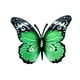 thumbnail image 1 of Escultura De Mariposa Antióxido De Arte De Pared De Metal Para Yard Cafe Anniversary Green, 1 of 3