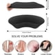 thumbnail image 2 of Almohadillas para el talón para mujeres y hombres, soportes para zapatos demasiado grandes, protectores para prevenir ampollas, mayor comodidad y relleno para calzado holgado (gamuza negra)., 2 of 6