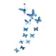 thumbnail image 4 of 12 Pegatinas De Mariposa Para Decoración De Jardín, Calcomanías De Pared De Mariposa 3D Luminosas, Azul, 4 of 5