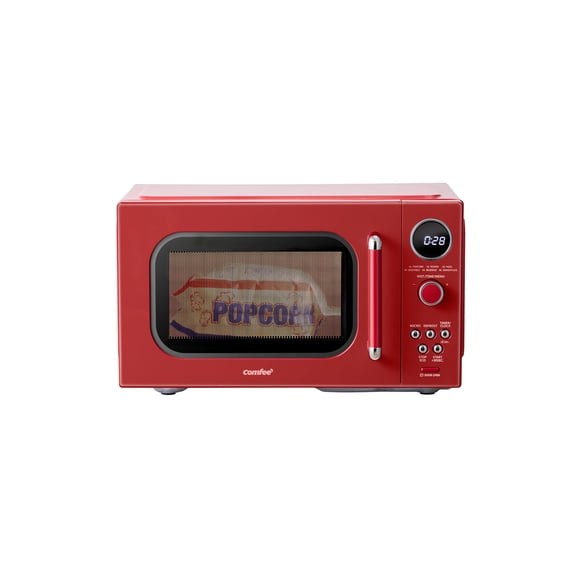 Horno microondas COMFEE' Retro de 0.9 pies cúbicos rojo 900 W CMO-MMP02AA (RD)