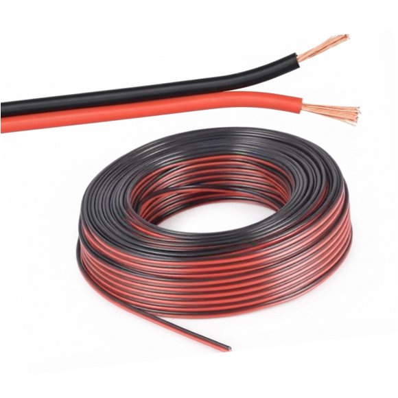 Cable Paralelo Negro/Rojo 18 Ga 100 M