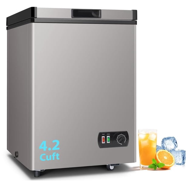 Congelador horizontal LifePlus BD-108L de 4.2 pies cúbicos con titanio de enfriamiento rápido
