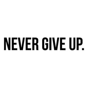 Rienda Libre Graphics - Decomural Never Give Up Sports Ws-42995