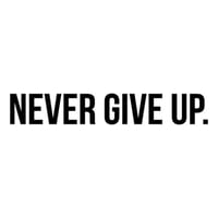 Rienda Libre Graphics - Decomural Never Give Up Sports Ws-42995