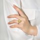 thumbnail image 5 of Anillo de Compromiso para Mujer de 6 Quilates con Corte Cojín Alargado, Plata Esterlina 925 con Circonia Cúbica, Anillos de Promesa de Boda para Ella y Su Esposa, 5 of 6