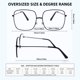 thumbnail image 3 of Gafas de Lectura QxAiVMin Cuadradas de Gran Tamaño con Protección de Luz Azul (2.0), 3 of 7