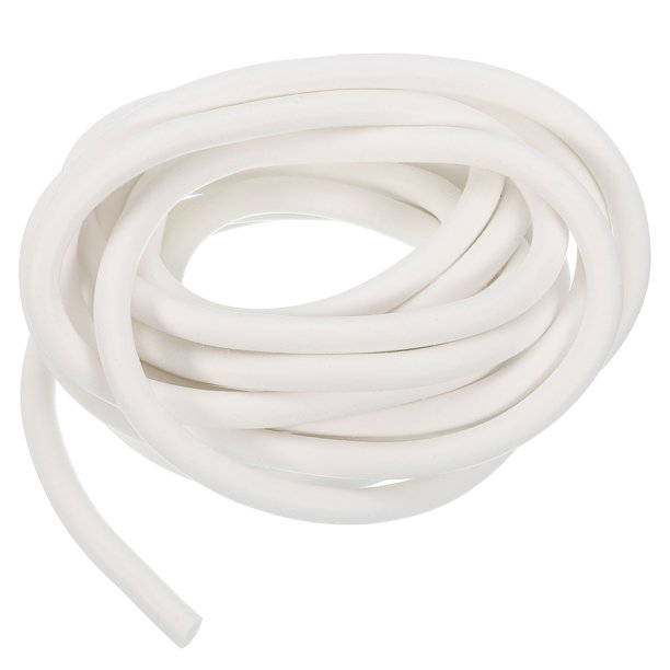 REGALWOVEN Tira de Sellado de Espuma de Silicona, Larga para Almacén Blanco 7mm x 3.5 Metro