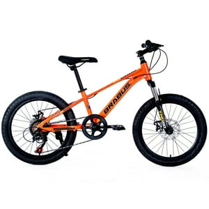 Bicicleta Mtb Aro 20 Brabus Stone Aluminio Naranjo