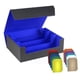 thumbnail image 4 of Caja Para Mazo De Cartas Multiusos Con Cierre Magnético Almacenamiento De Cartas De Juego Estándar Forro Negro Azul, 4 of 5