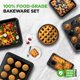 thumbnail image 5 of Juego de 6 bandejas para hornear NutriChef de acero al carbono antiadherente, apilables, 5 of 7