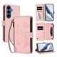 thumbnail image 1 of Funda Cartera Mariposa para [Samsung Galaxy S26 Plus] con Soporte y Cremallera Rosa, 1 of 6
