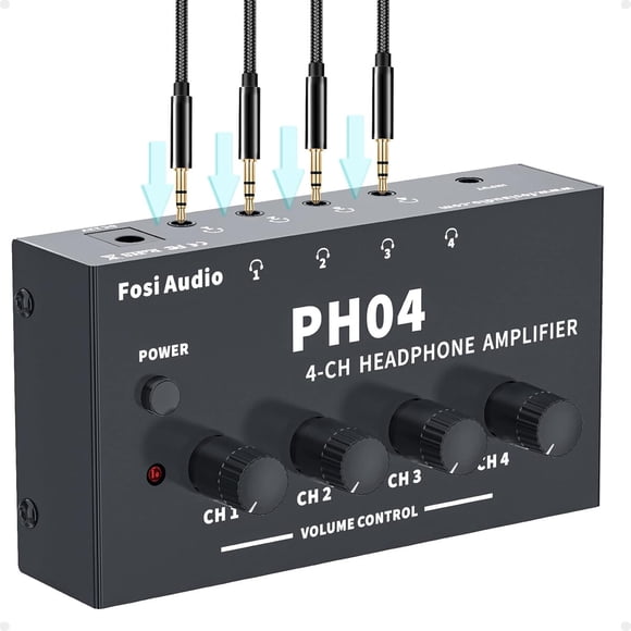 Amplificador Audafonos Fosi Audio PH04 4 Canales Estareo