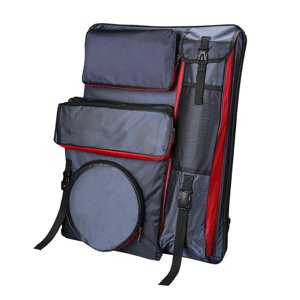 Bothyi - Bolso De Mano Con Bolsillos, Asa Para Tablero De Dibujo, Bolso Para Bocetos, Rojo Y Azul
