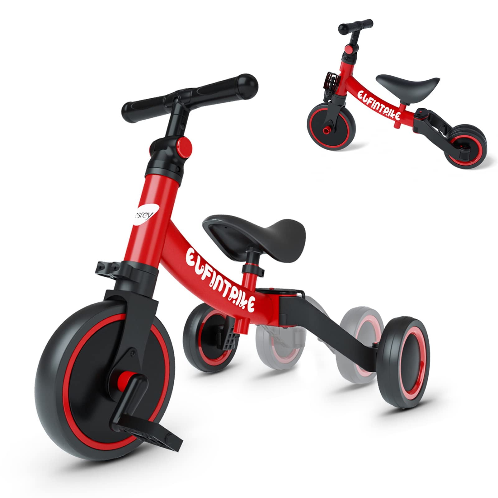 Besrey - Bicicleta 5 En 1 Para Niños Pequeños De 1 A 4 Años Con Entrenamiento De Equilibrio