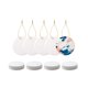 thumbnail image 1 of Adornos de cerámica PYD Life Sublimation, 7 cm, redondos, blancos, 25 unidades, 1 of 6