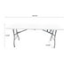 thumbnail image 3 of Mesa Plegable Camping 180 cm Blanca, 3 of 6