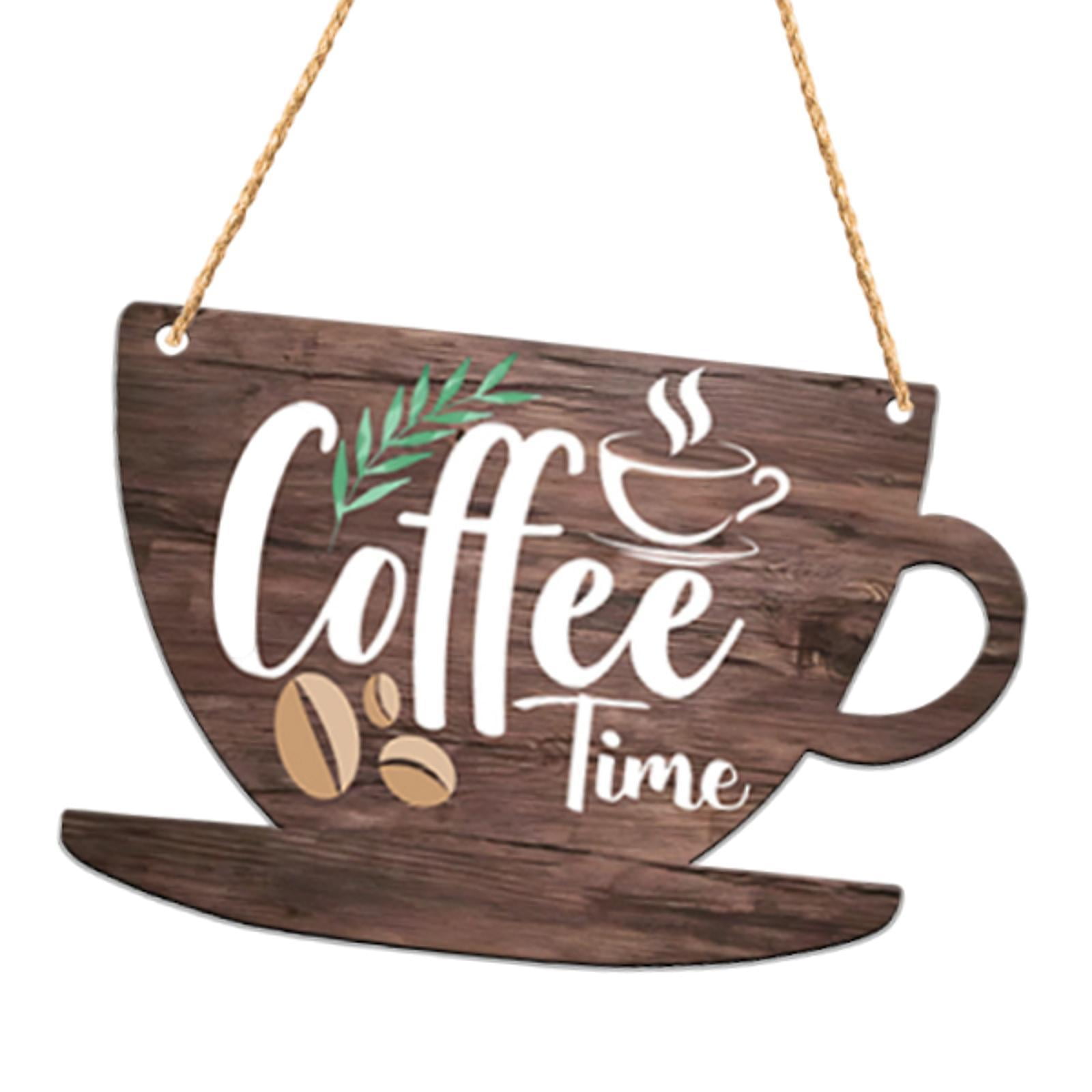 Bothyi - Letrero Plano 2d Para Puerta De Cafetería, Ideal Como Regalo De Cocina O Restaurante.