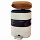 thumbnail image 2 of Cubo De Basura De Acero Inoxidable 6litros Basurero Hogar Blanco, 2 of 7