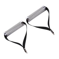 Magideal - Accesorio Deportivo De Aluminio Para Máquinas De Cables, Mangos De Entrenamiento, Resistente, Multiusos, 14Cm, Con Hebilla De Metal En D Para Gimnasio