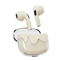Aaronmei G07 Auriculares Bluetooth In-Ear Semi-Transparente Apricot