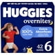 thumbnail image 1 of Pañales Huggies Overnites, talla 6, para toda la noche, más de 35 libras, 42 unidades, 1 of 3