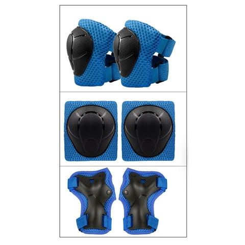 Kanggu - Pack Rodilleras Coderas Y Muñequeras - Azul