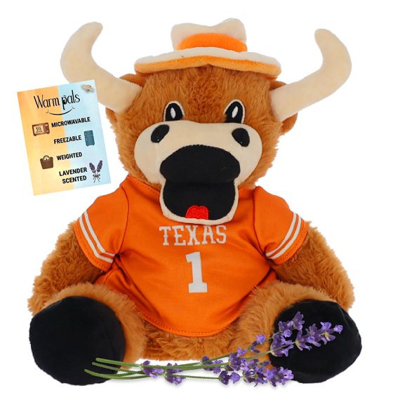 Peluche Warm Pals Mascota Texas Longhorns con Licencia Oficial NCAA