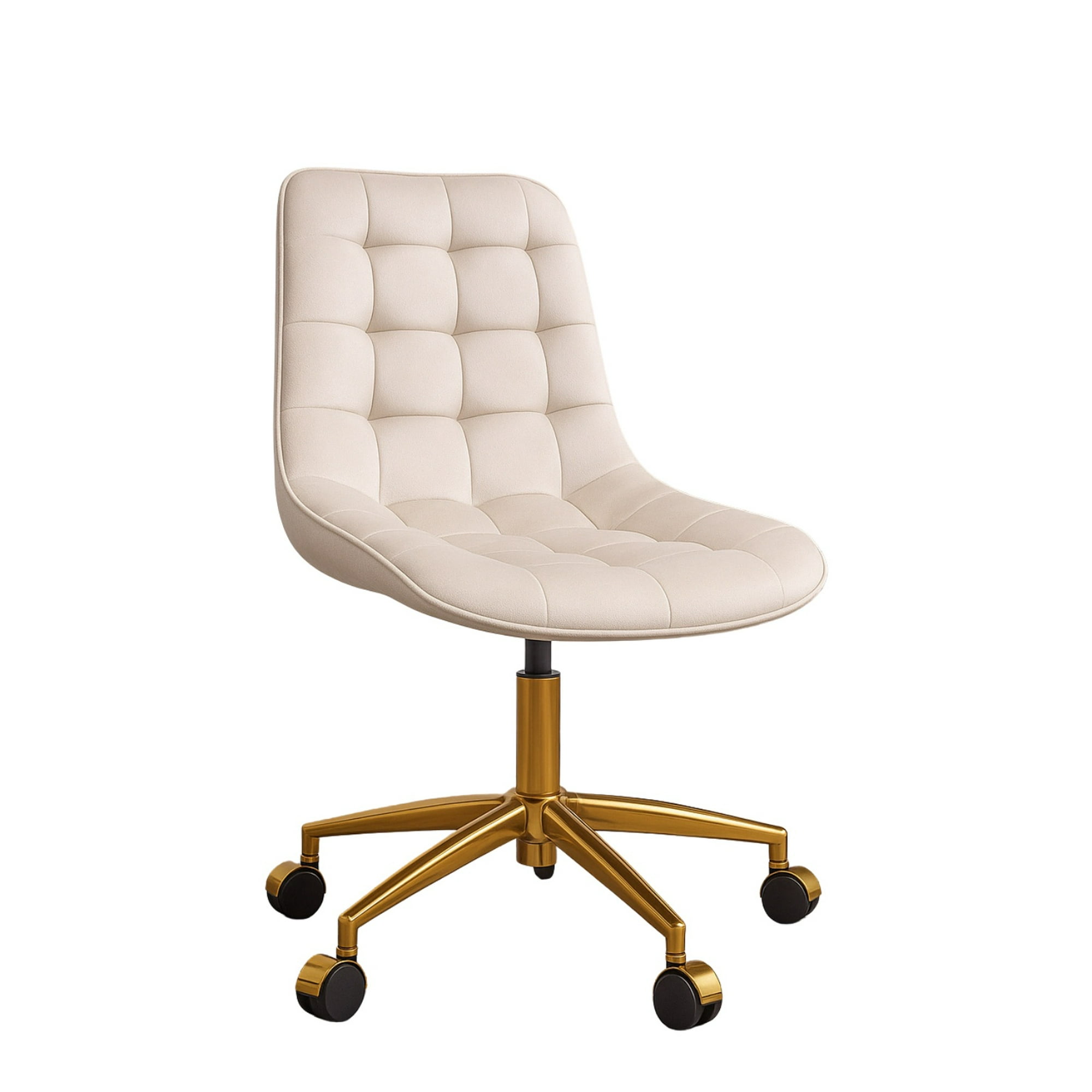 Habita2 Chile - Silla De Escritorio Roma Gold - Blanco/crudo