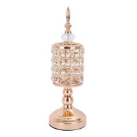 Magideal - Portavelas De Cristal De Oro Rosa, De Boda Moderna, Centros De Decorativos, Celebración De Aniversario, Decoración Para El Hogar, Comedor, R 35 Cm De Alto