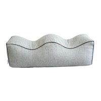 Magideal - Almohada Para Piernas Cojín De Apoyo Para Piernas Cojín Espaciador Para Piernas Almohada Reposapiés Respetuosa Con La Piel Cojín De Apoyo Duradero Gris Claro