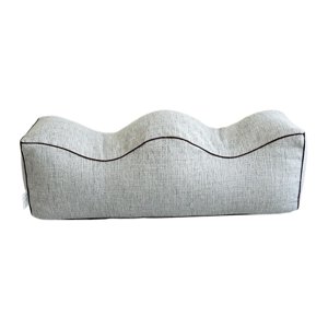 Magideal - Almohada Para Piernas Cojín De Apoyo Para Piernas Cojín Espaciador Para Piernas Almohada Reposapiés Respetuosa Con La Piel Cojín De Apoyo Duradero Gris Claro