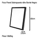 thumbnail image 2 of 6 Panel Led 60x60cm Sobrepuesto Cuadrado 48w Luz Fría Negro, 2 of 6