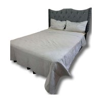 Iiimussa - Cobertor Quilt De Lujo Verano Delgado 2 Plazas Gris