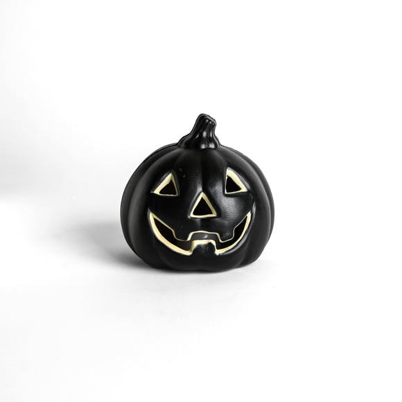 Calabaza Mini con Luz LED a Pilas 12 x 13 cm Halloween - Frank & Mortis