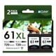 thumbnail image 1 of Cartuchos De Tinta 61xl Negros De Alto Rendimiento Paquete De 2, 1 of 8