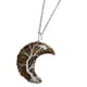 thumbnail image 3 of Collar Con Colgante De Gema De Luna Creciente De Árbol De La Vida Con Envoltura De Alambre De Cuarzo De Cristal H, 3 of 5