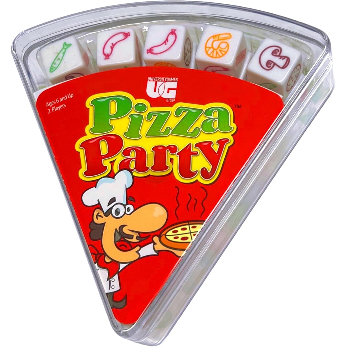 Juego De Dados Pizza Party University Games 2 Jugadores